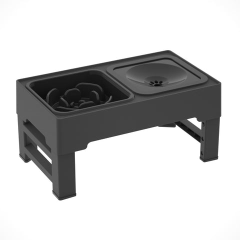 Dog Adjustable Double Bowls